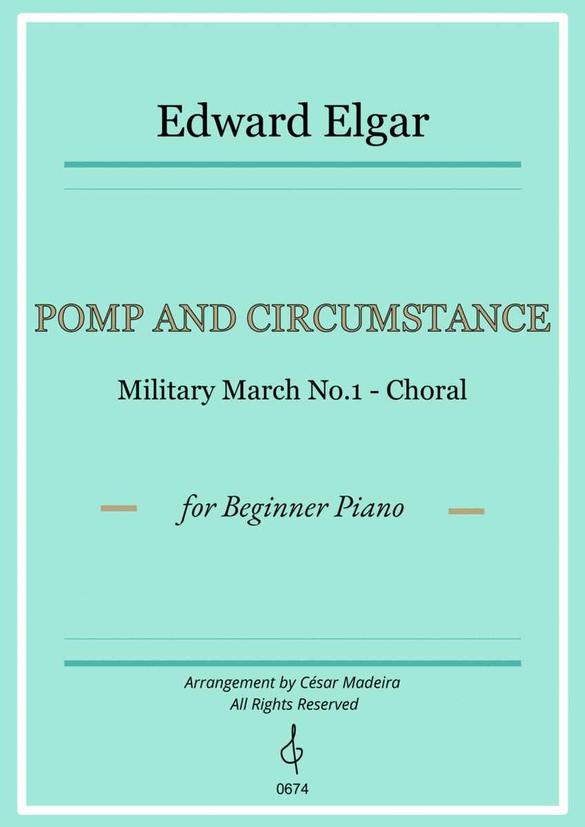 Pomp and Circumstance No.1 - Easy Piano (Full Score) image number null