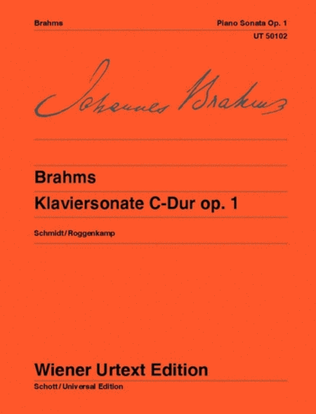 Book cover for Piano Sonata, Op. 1, C Major