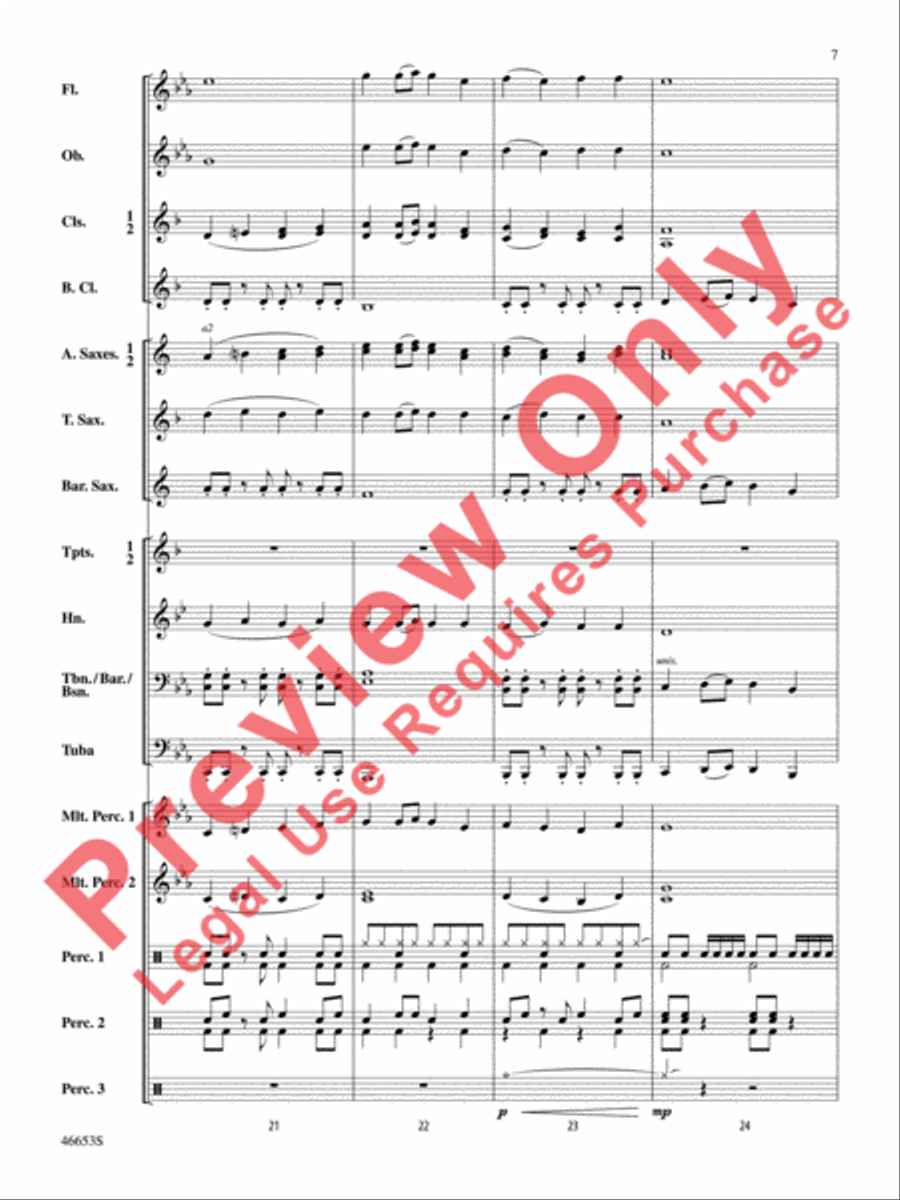 Flash! Flash! Concert Band scores gallery preview page 8