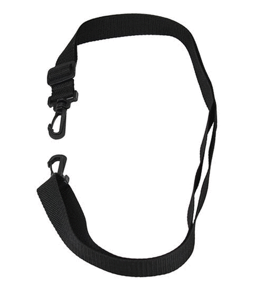 Strap, Shoulder, 1 X 54, Adjustable, Plastic Clip, No. 3 Ball Chain, Black Nylon