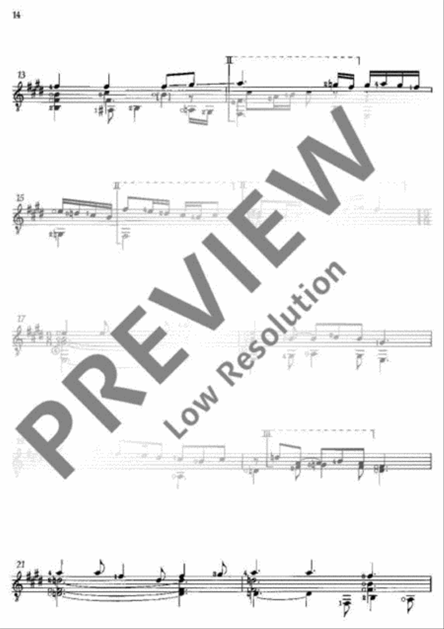 Anthology of Selected Pieces Classical Guitar scores gallery preview page 19