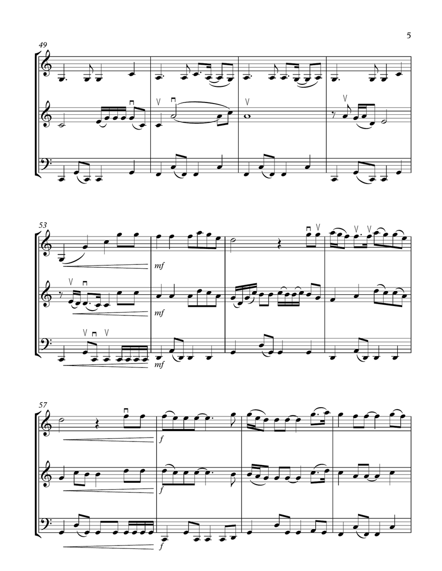 (everything I Do) I Do It For You String Trio scores gallery preview page 5