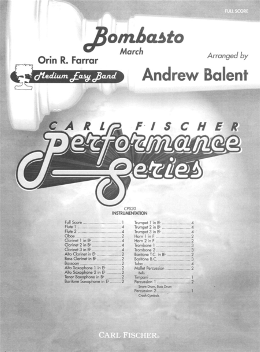 Bombasto Concert Band scores gallery preview page 1