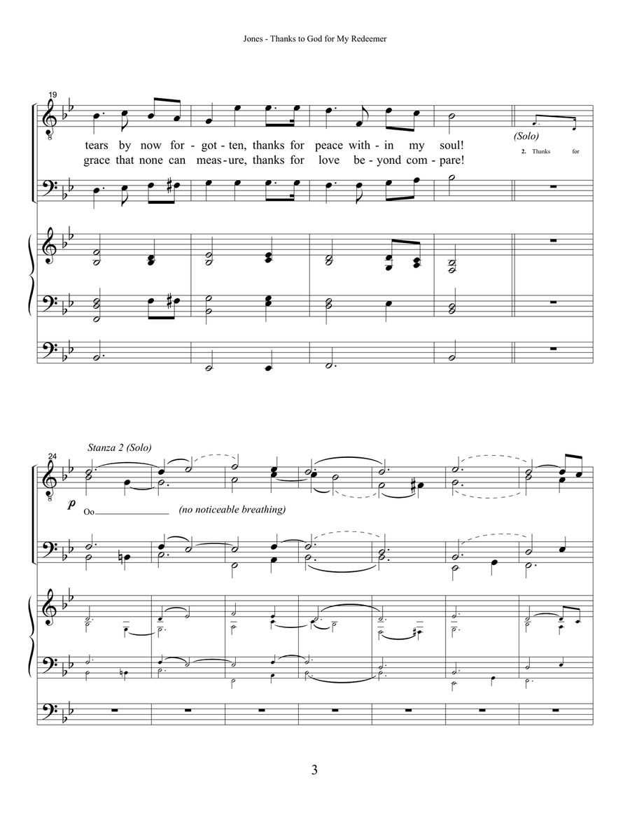 Thanks to God for My Redeemer TTBB scores gallery preview page 3
