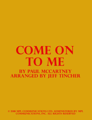 Book cover for Come On To Me