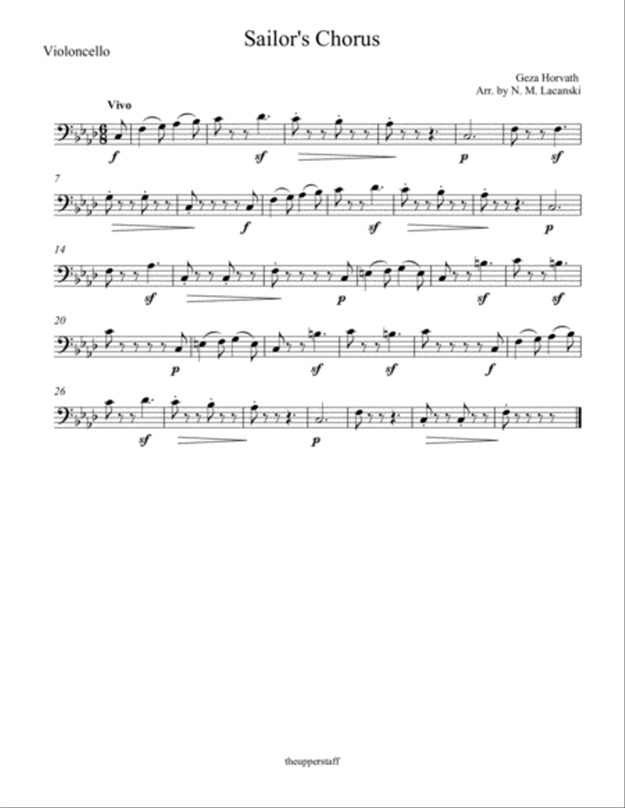 Sailor's Chorus Sailor's Chorus Choir scores gallery preview page 4