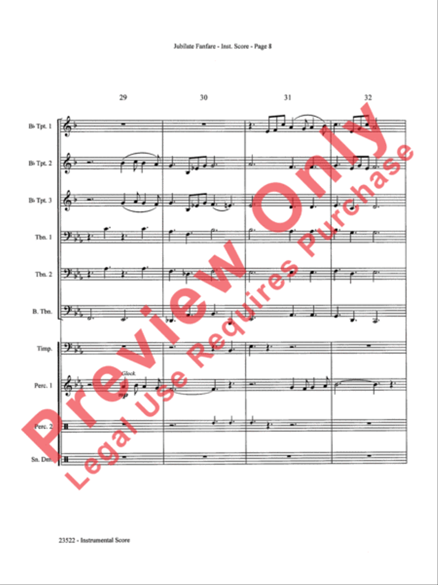 Jubilate Fanfare Choir scores gallery preview page 9