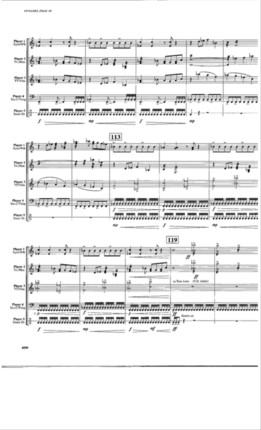 Dynamo Percussion Ensemble scores gallery preview page 9