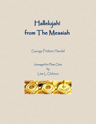 Book cover for Hallelujah from The Messiah for Flute Choir