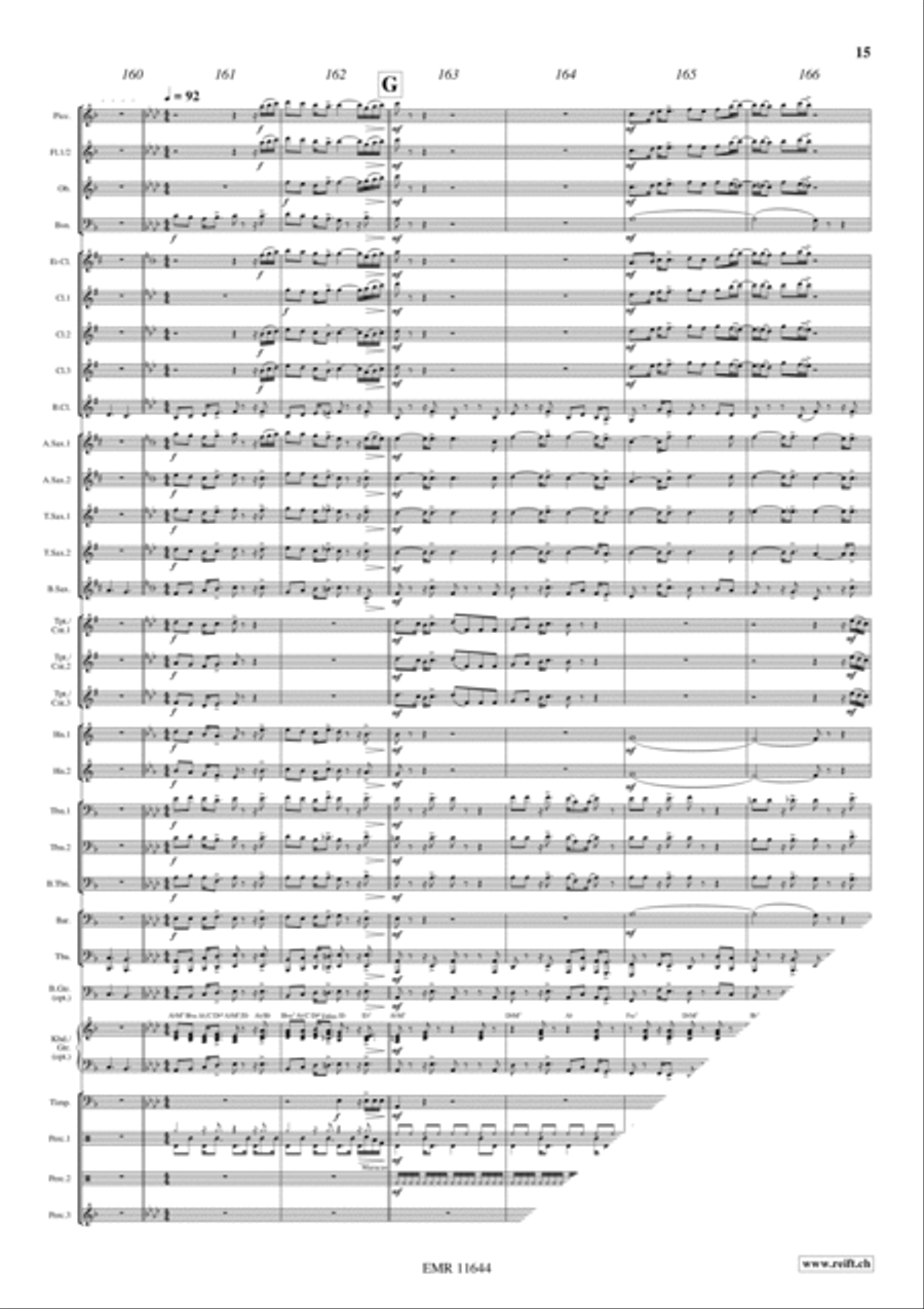 Flight To USA Concert Band scores gallery preview page 15