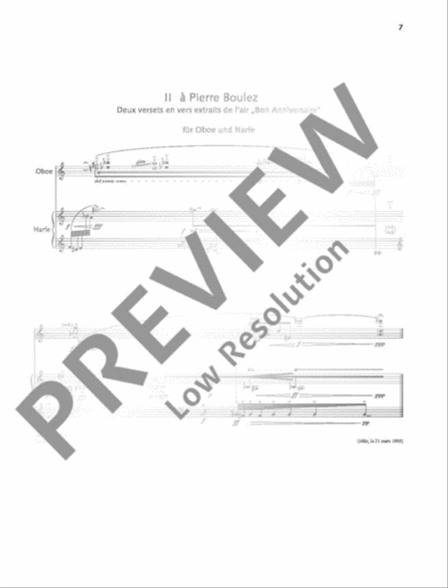 Un bouquet de pensées English Horn scores gallery preview page 8