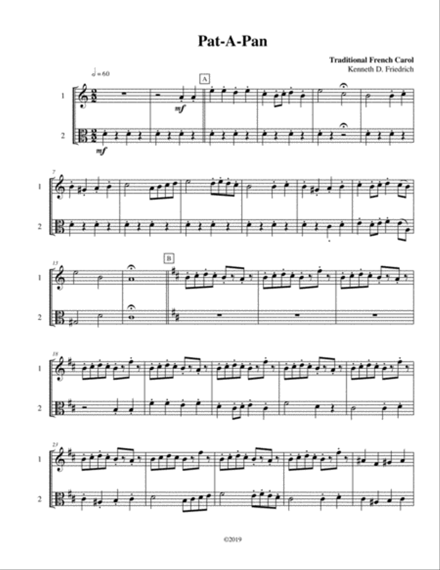 Seven Christmas Duets, Vol. 6 String Duet scores gallery preview page 3