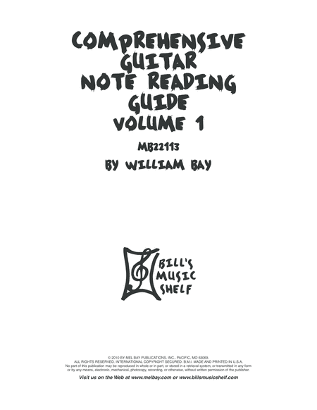 Comprehensive Guitar Note Reading Guide, Volume 1