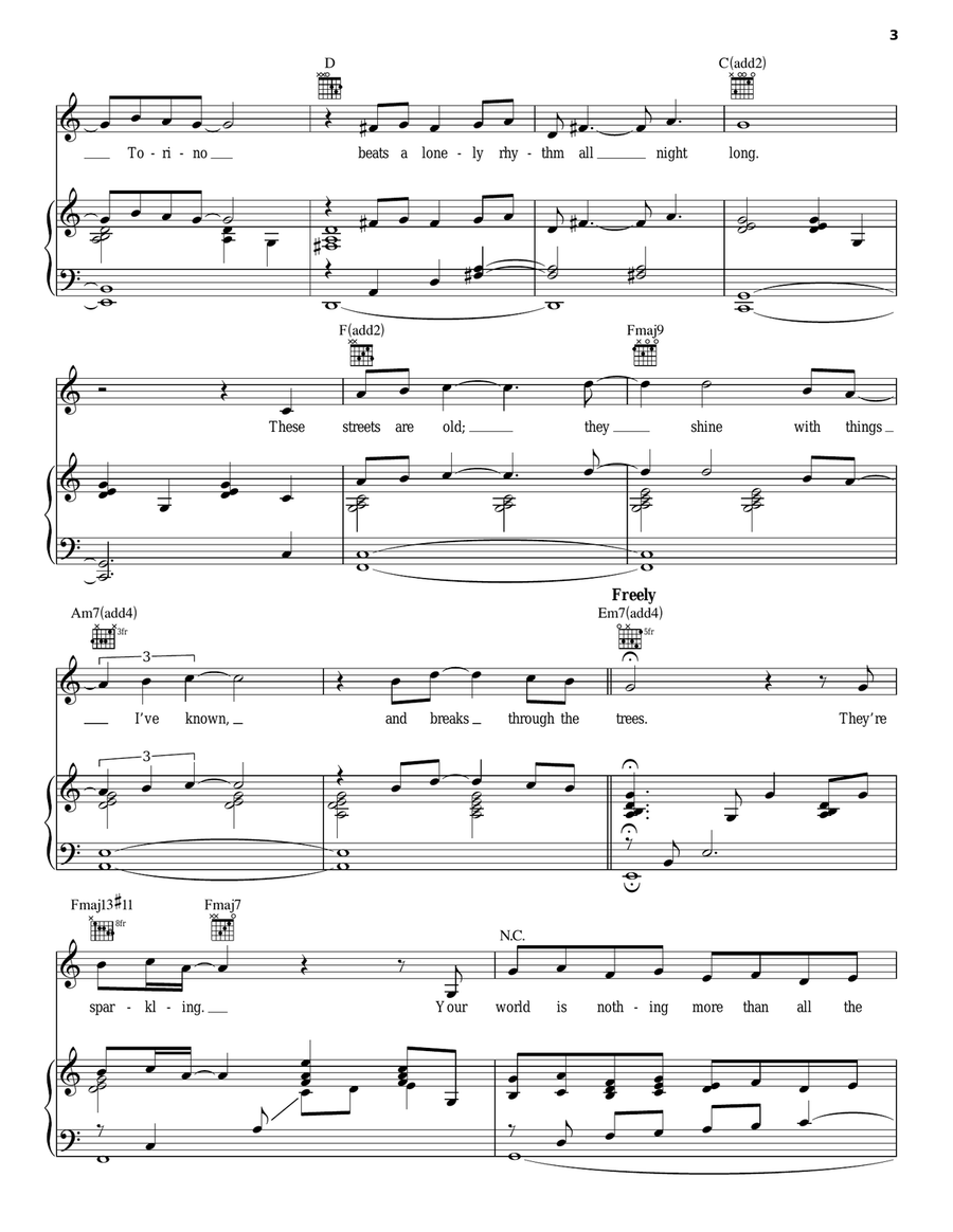 Gran Torino Piano, Vocal, Guitar scores gallery preview page 3