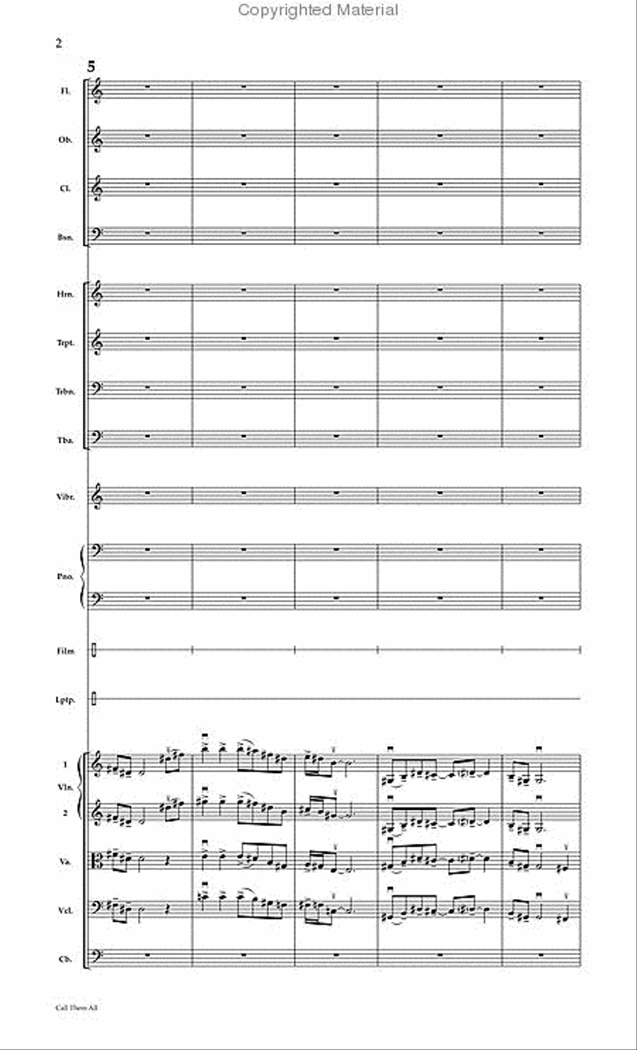 Call Them All Fantasy Projections Chamber Orchestra scores gallery preview page 2