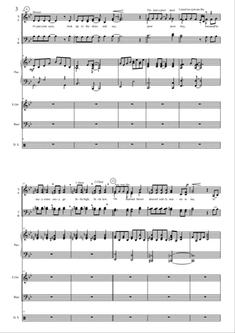 Bohemian Rhapsody Choir scores gallery preview page 3