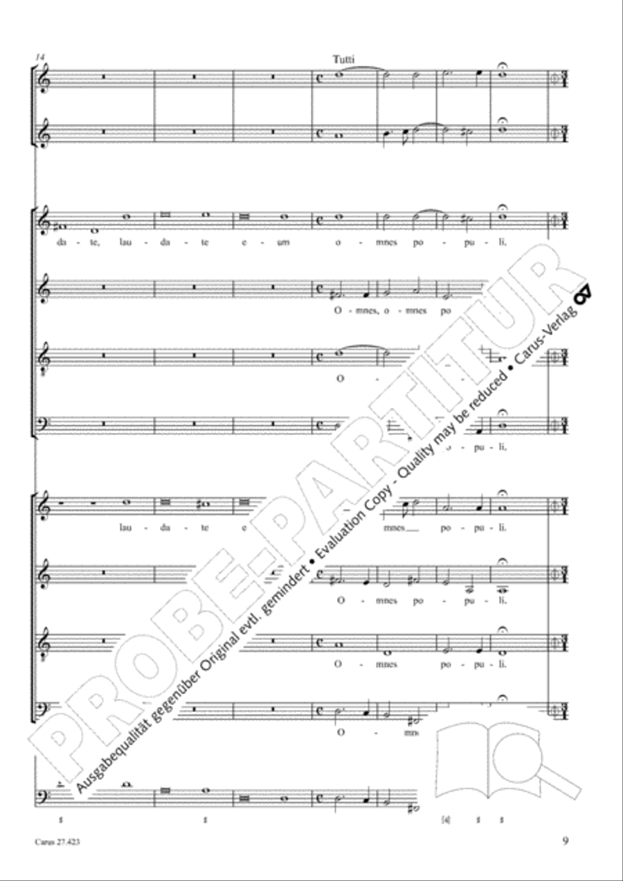 Laudate Dominum Secondo 4-Part scores gallery preview page 10