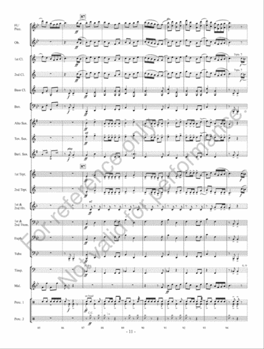 A Pirate's Tale A Pirate's Tale Concert Band scores gallery preview page 12