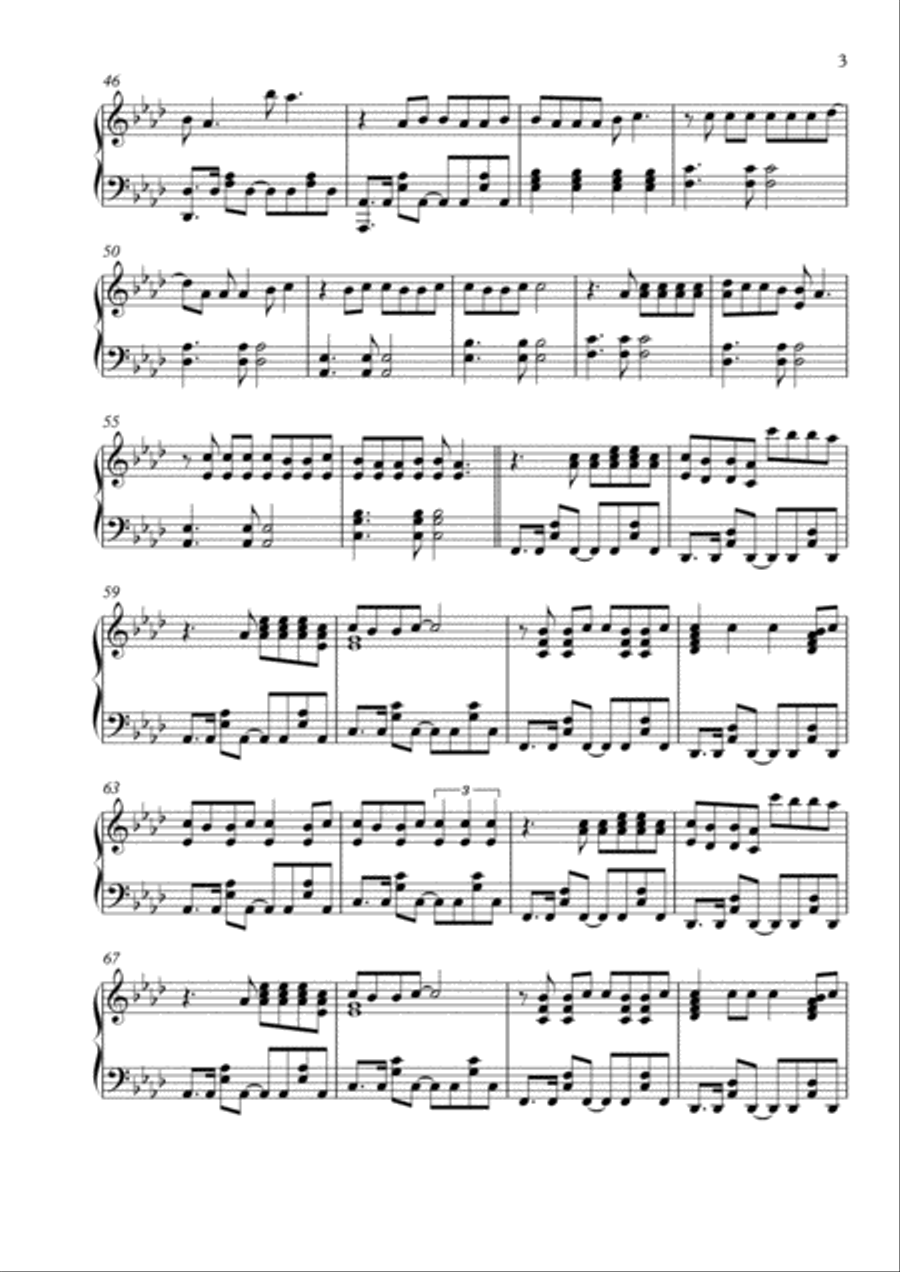 Geiles Leben Piano Solo scores gallery preview page 3