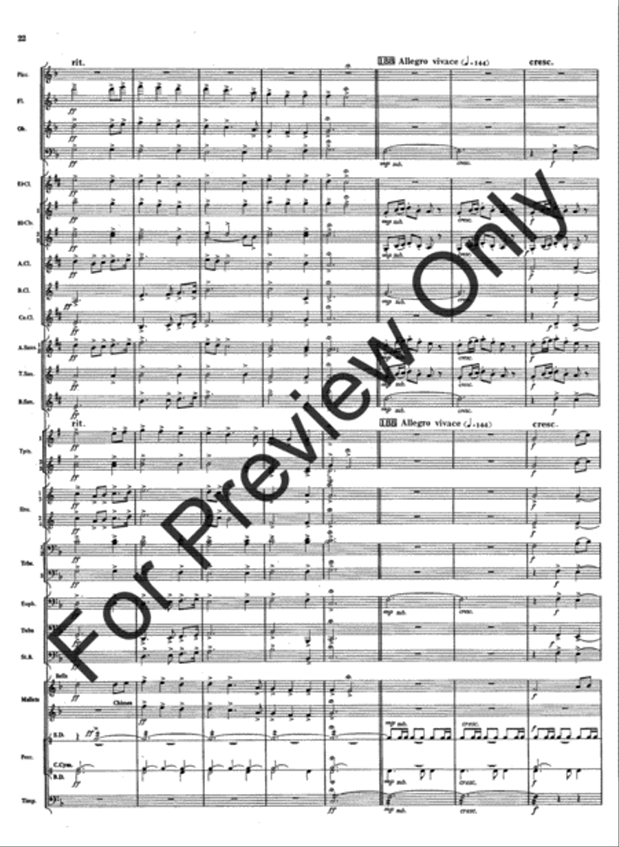 Rivercrest Overture Concert Band scores gallery preview page 24