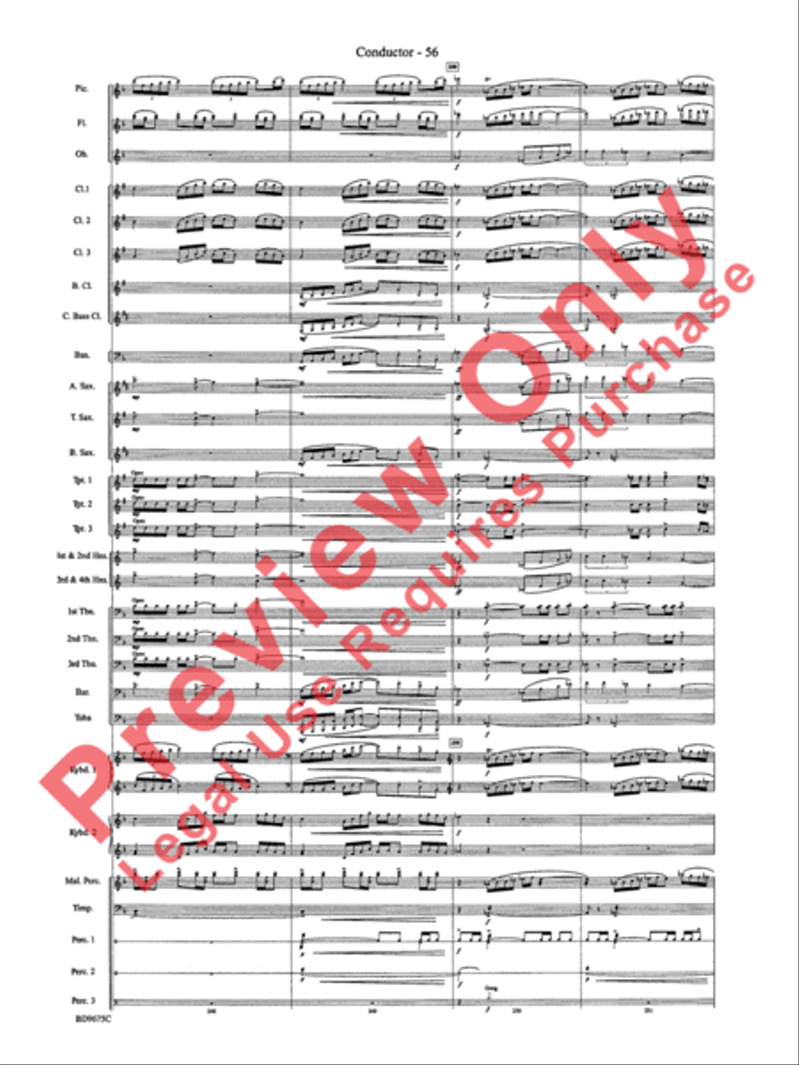 Twelve Seconds to the Moon Concert Band scores gallery preview page 59