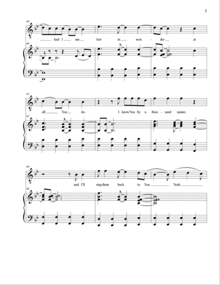 1,000 Names Voice scores gallery preview page 5