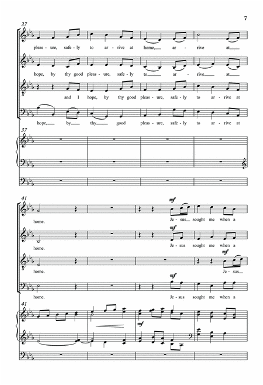 Come Thou Fount of Every Blessing 4-Part scores gallery preview page 6
