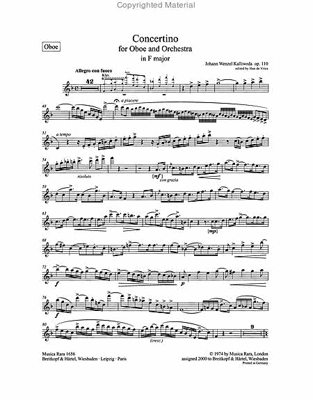 Concertino in F major Op. 110
