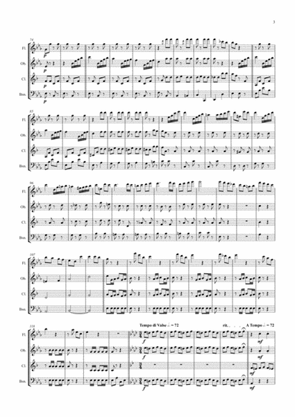 Die Fledermaus (Bb) - J. Strauss - Overture - Wind Quartet image number null