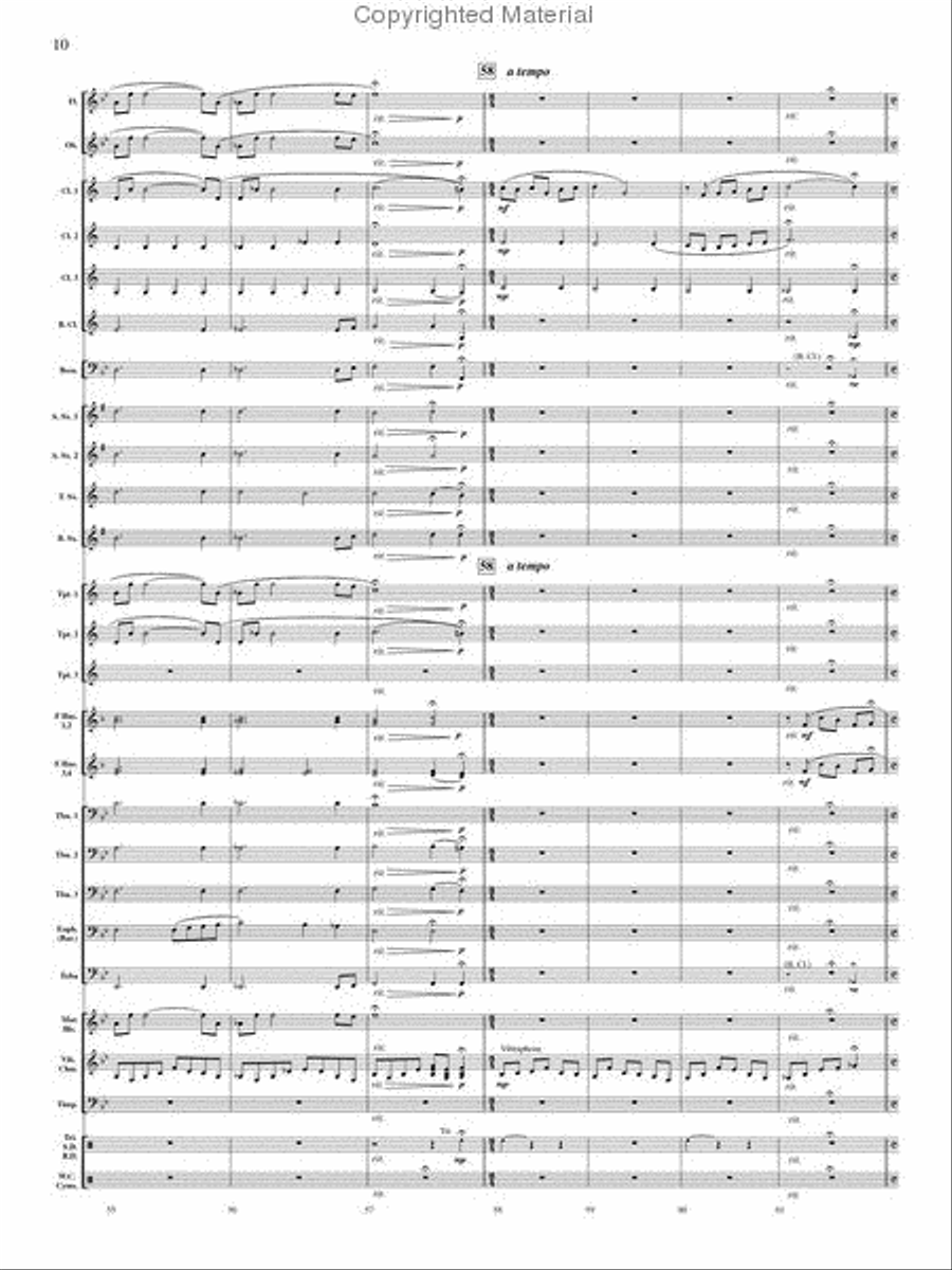 On Angel Wings Concert Band scores gallery preview page 9