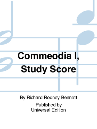 Book cover for Commeodia I, Study Score