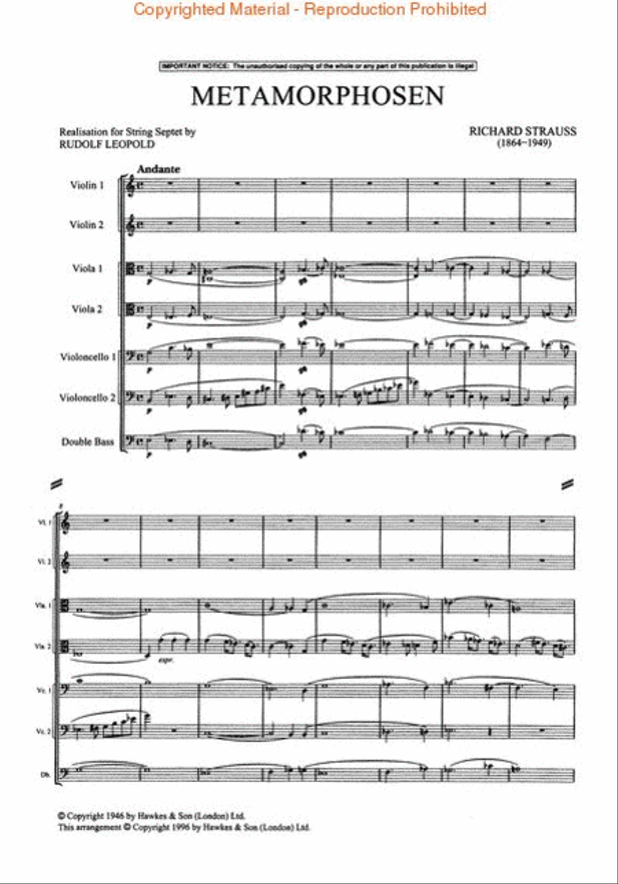 Metamorphosen Metamorphosen Chamber Music scores gallery preview page 2