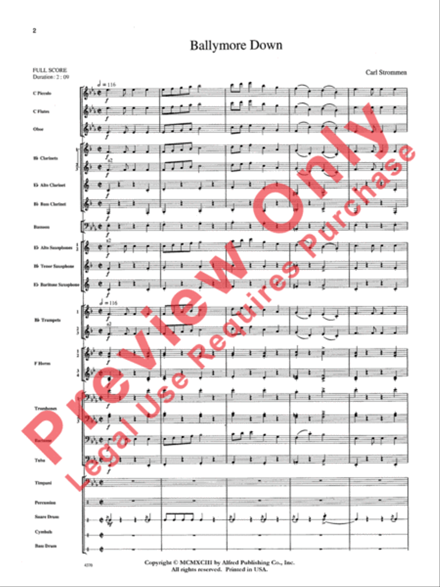 Ballymore Down Concert Band scores gallery preview page 3