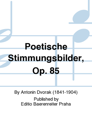 Book cover for Poetische Stimmungsbilder, op. 85