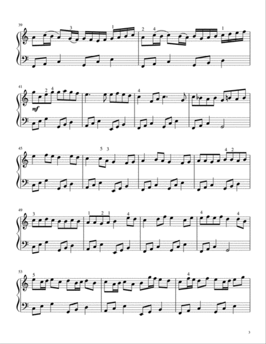 Canon in D Canon in D Piano Solo scores gallery preview page 3