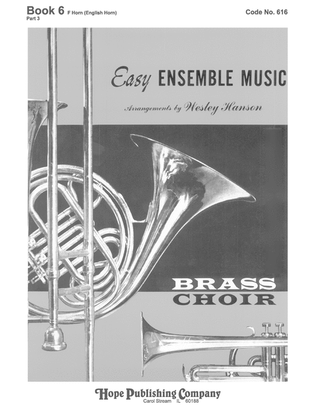 Book cover for Easy Ensemble Music