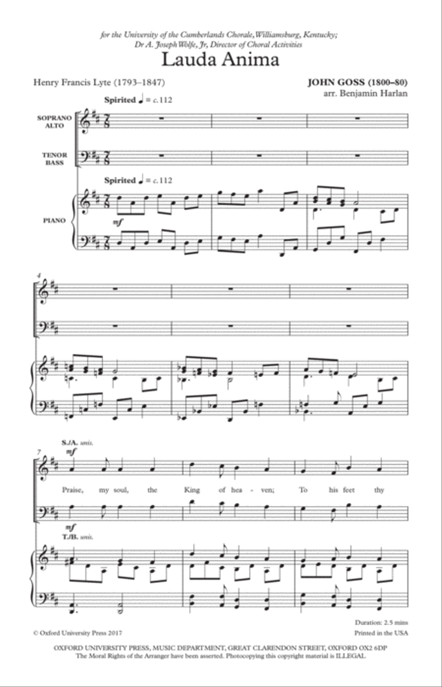 Lauda Anima 4-Part scores gallery preview page 2