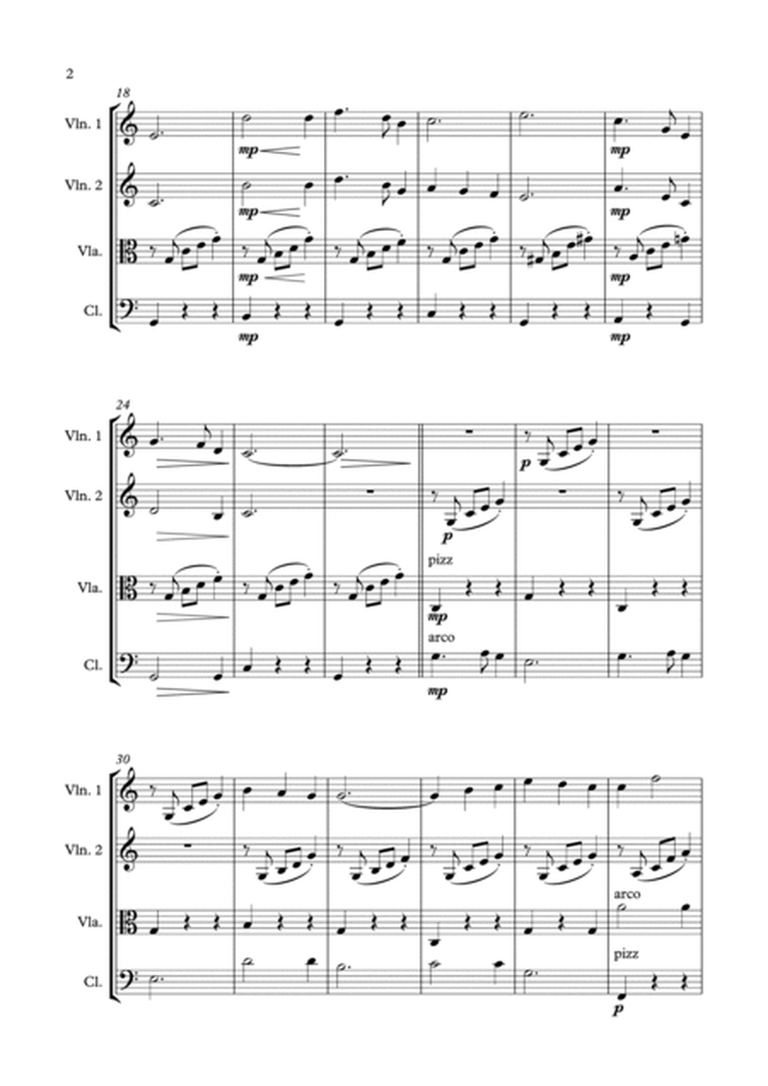 Silent Night - string quartet (intermediate) image number null