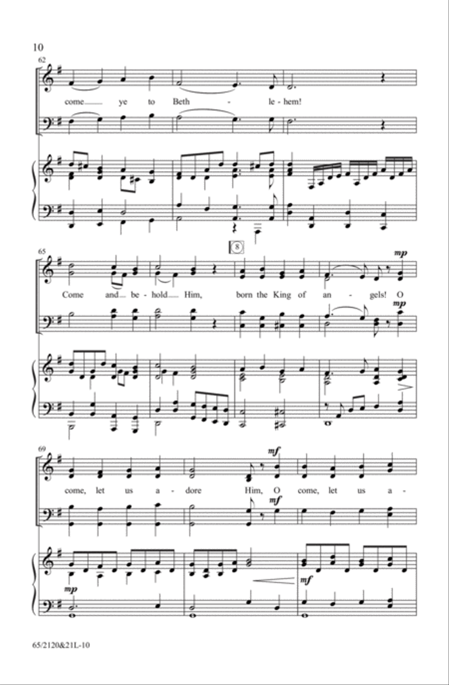 A New and Glorious Morn! 4-Part scores gallery preview page 10
