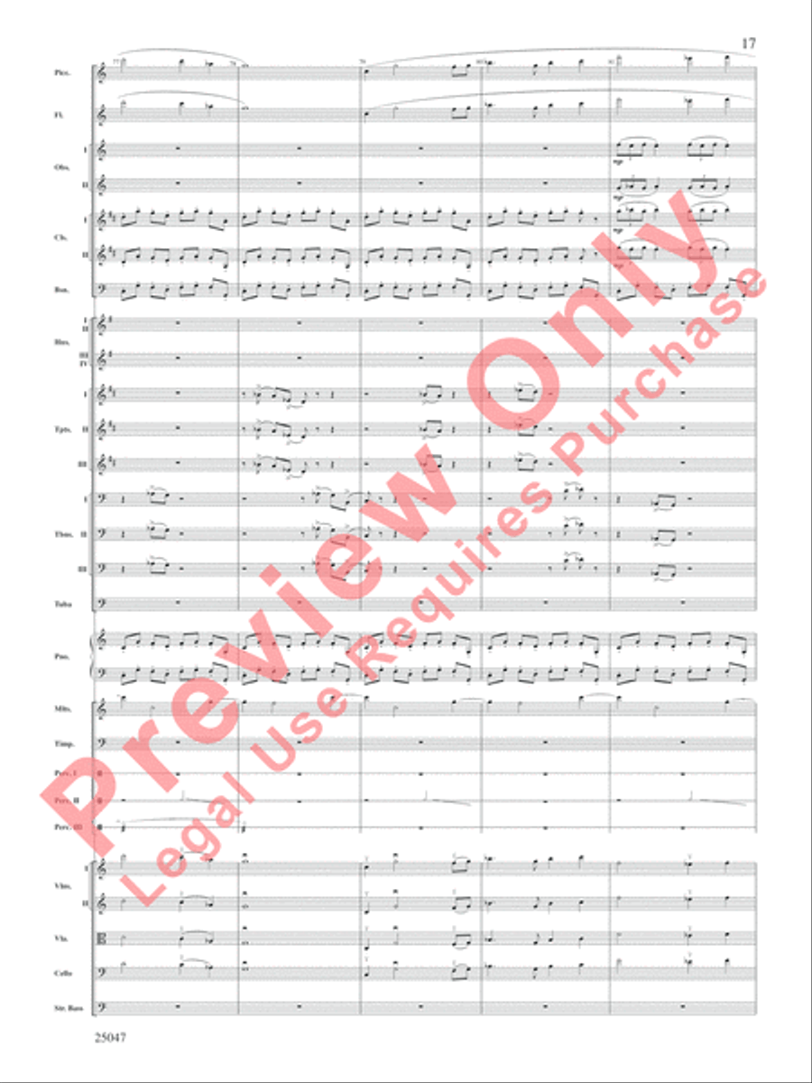 The Winds of Poseidon Full Orchestra scores gallery preview page 18