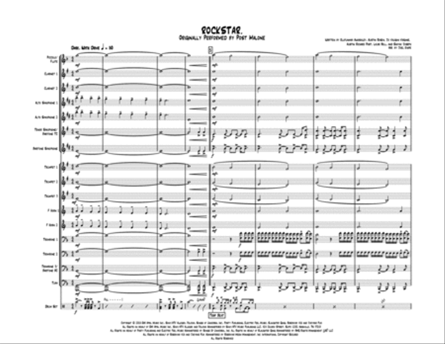 Rockstar Marching Band scores gallery preview page 2