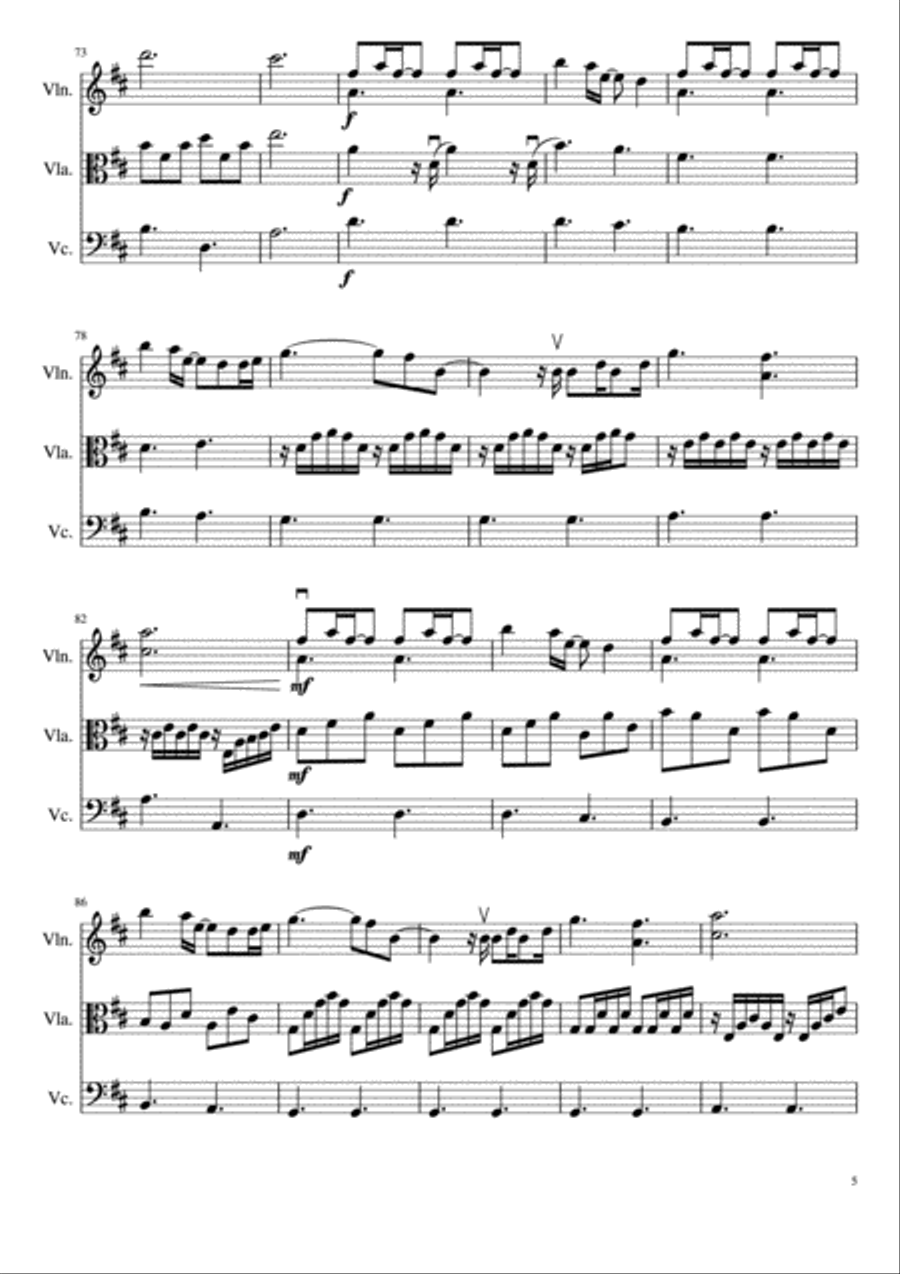 A Thousand Years String Trio scores gallery preview page 6