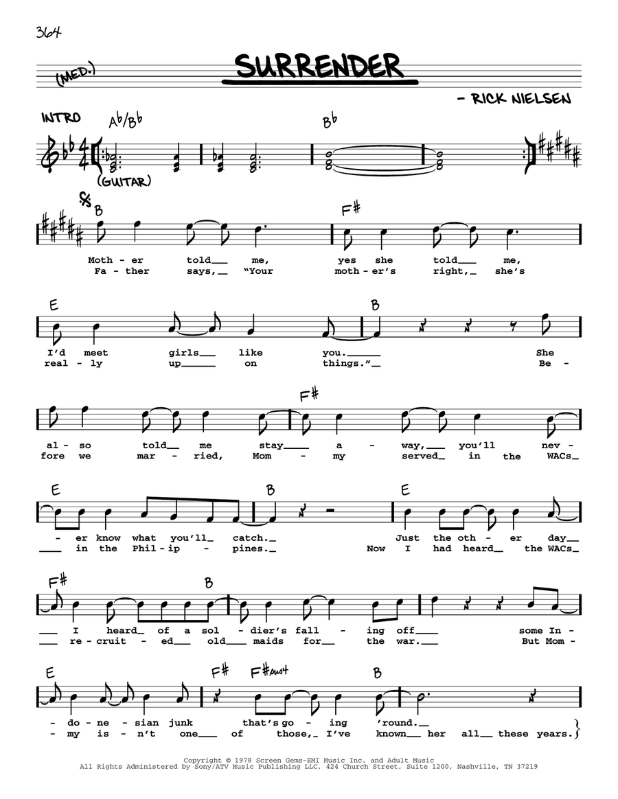 Surrender Voice scores gallery preview page 1