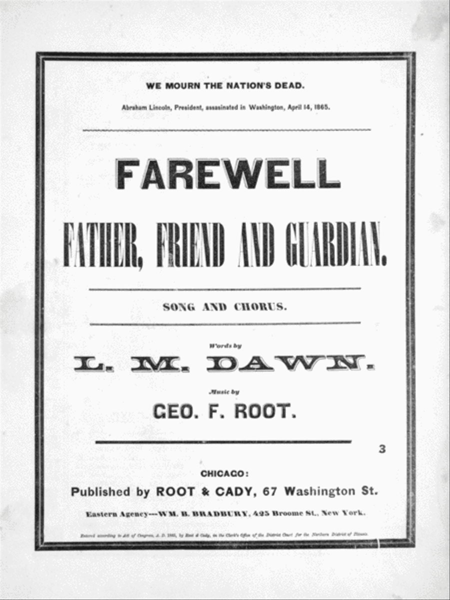 Farewell Father, Friend And Guardian Voice scores gallery preview page 1