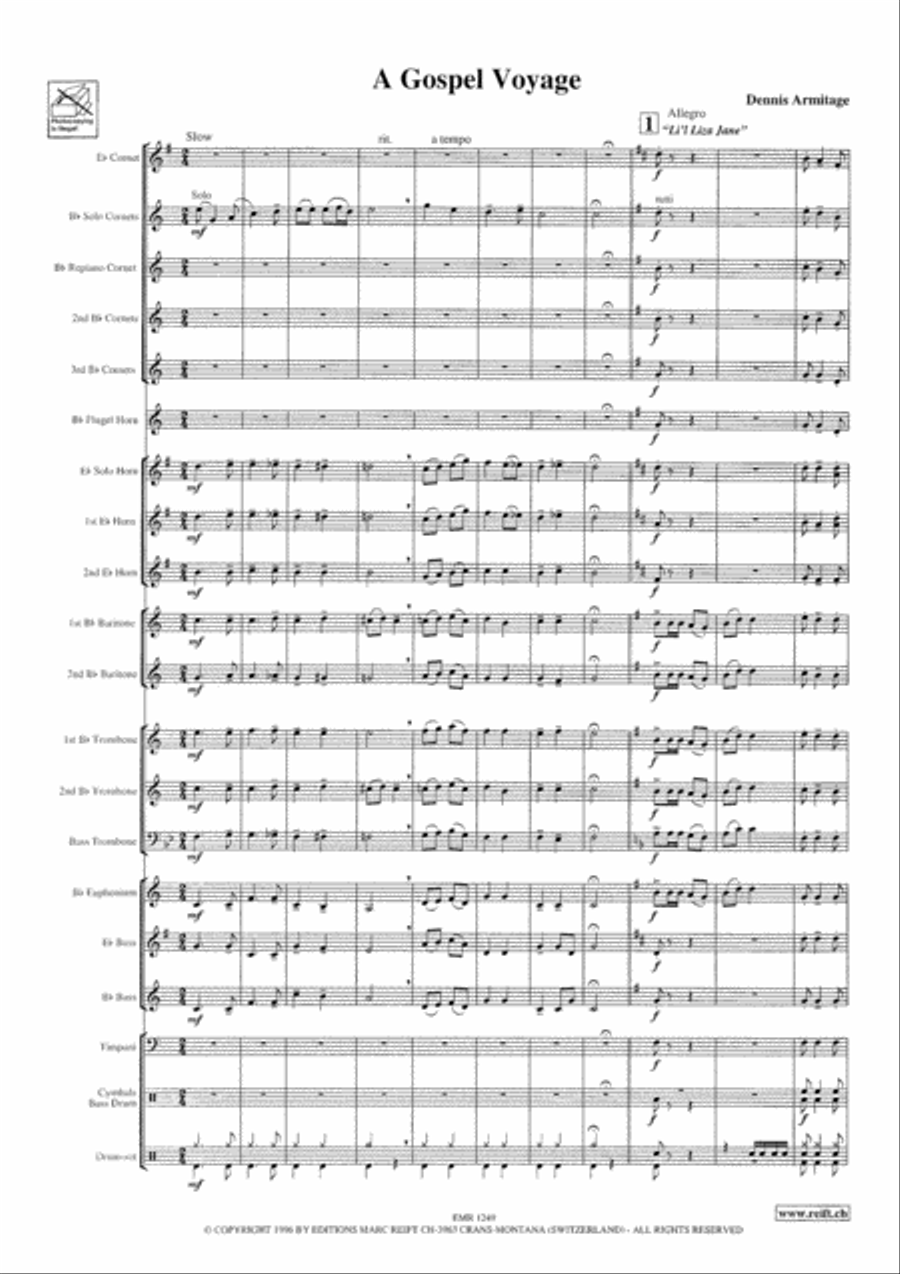 A Gospel Voyage Brass Band scores gallery preview page 4