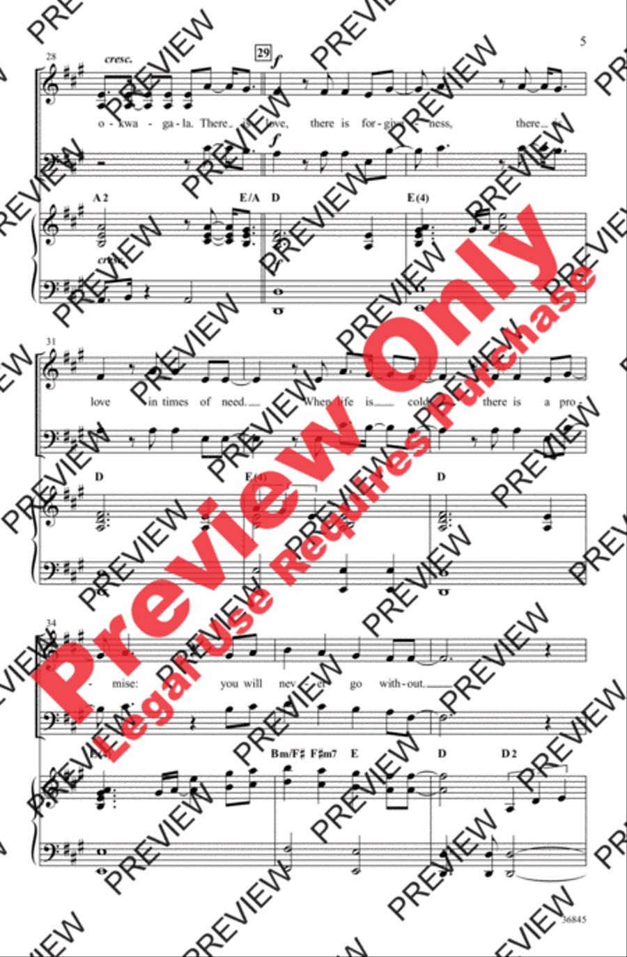 Love 4-Part scores gallery preview page 5