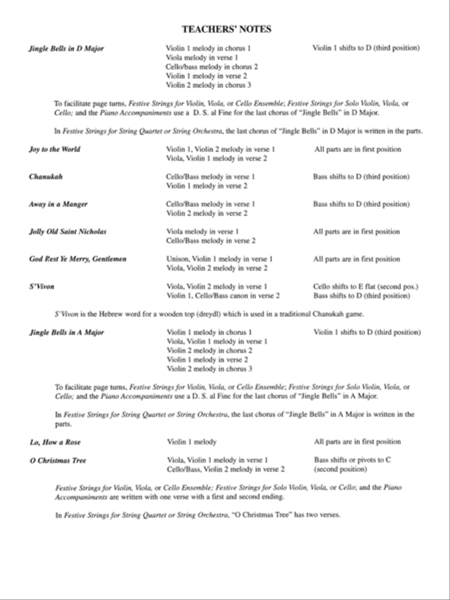 Festive Strings for String Quartet or String Orchestra String Quartet scores gallery preview page 9