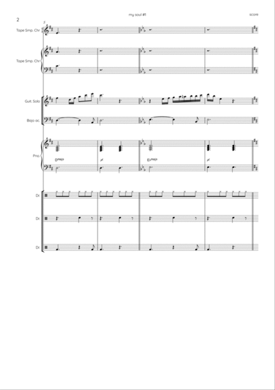 EASY SOUL #1 (to students) Jazz Ensemble scores gallery preview page 2