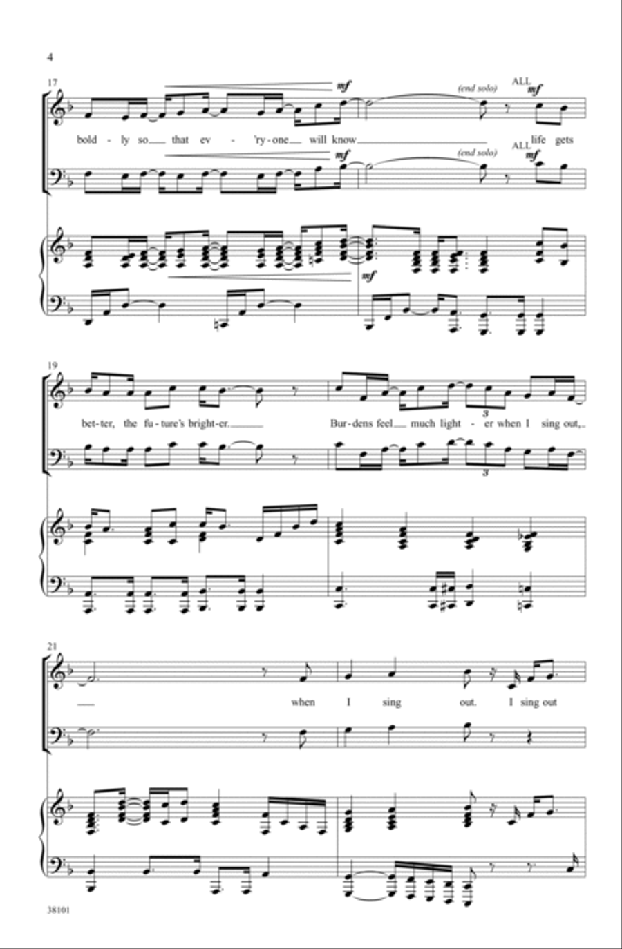 I Sing Out 3-Part scores gallery preview page 3