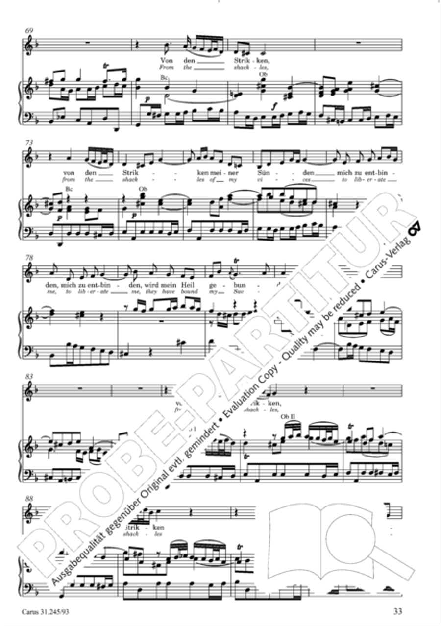 St. John Passion (Johannes-Passion) 4-Part scores gallery preview page 34